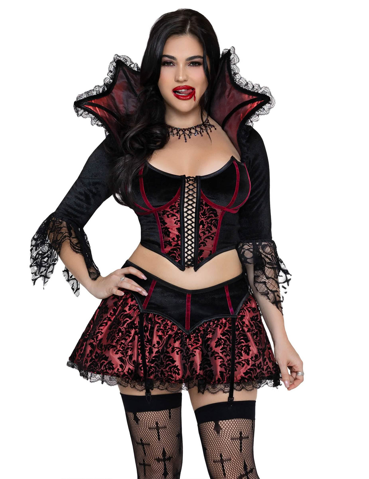 Déguisement vampire sexy baroque femme