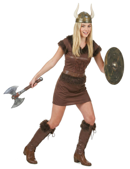 Déguisement Viking Sexy marron Femme