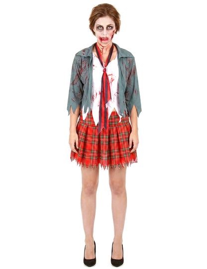 Déguisement zombie écolière femme Halloween