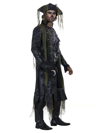 Луксозен пиратски зомби костюм за възрастни