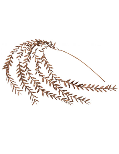 Шоколадови брокатени листа капка 90 cm за Коледа