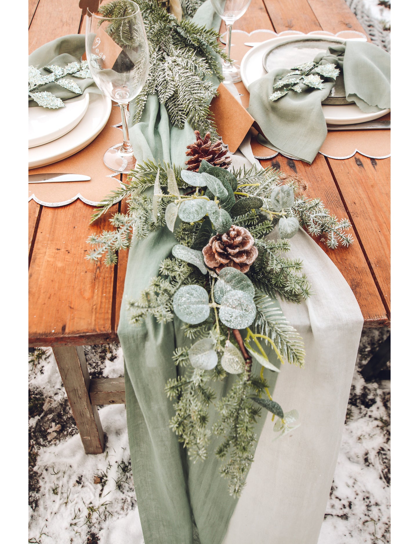 Гирляндa от смърч и евкалипт 53 cm 