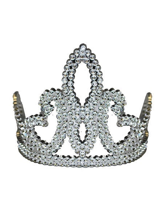 Diadème princesse pour fille argenté avec strass