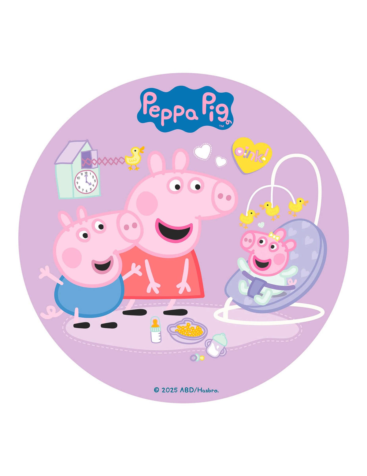 Ядлив диск за торта Peppa Pig™ New Baby 20 см