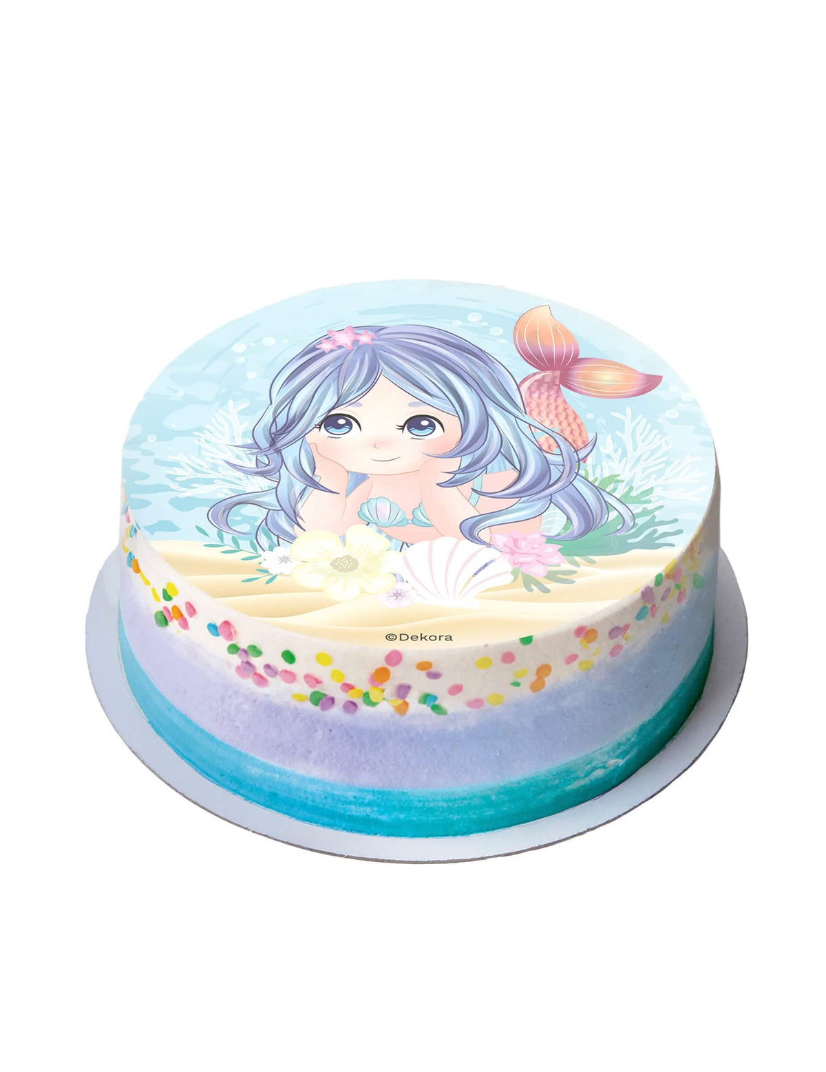 Mise en situation sur un gâteau du disque azyme sirène
