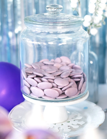 Драже с шоколад в лилав цвят 500 г за първо причастие 