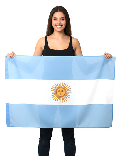 Аржентинско знаме от плат 150 x 90 cm 