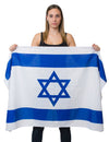 Drapeau Israël pour adulte bleu et blanc en tissu
