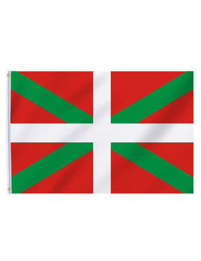 Drapeau supporter Pays Basque rouge vert et blanc