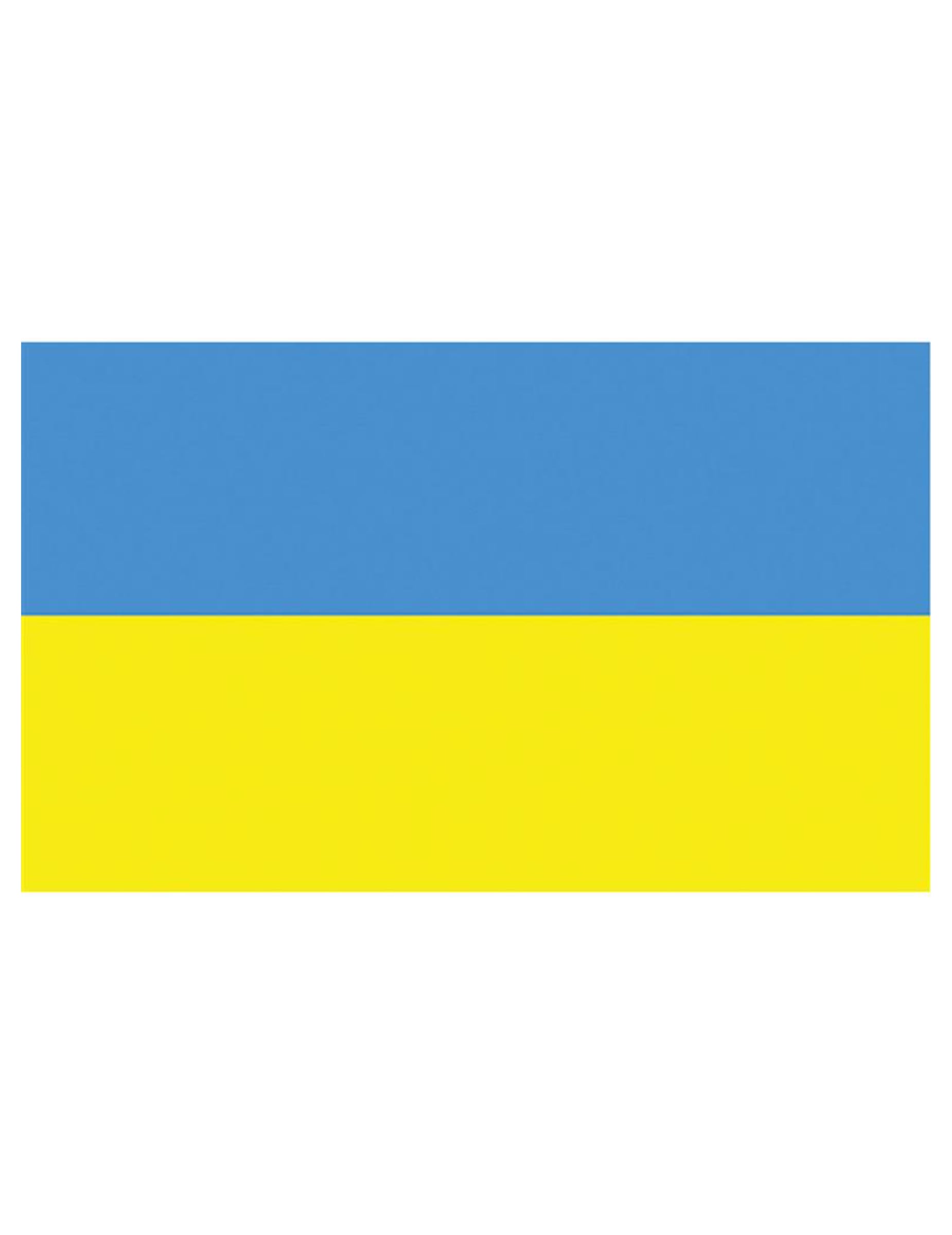 Vue d'ensemble du drapeau en tissu Ukraine