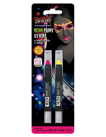 Жълто и розово неонови моливи дует