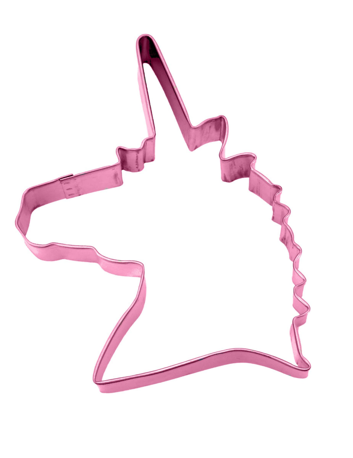 Vue de profil de l'emporte-pièce tête de licorne