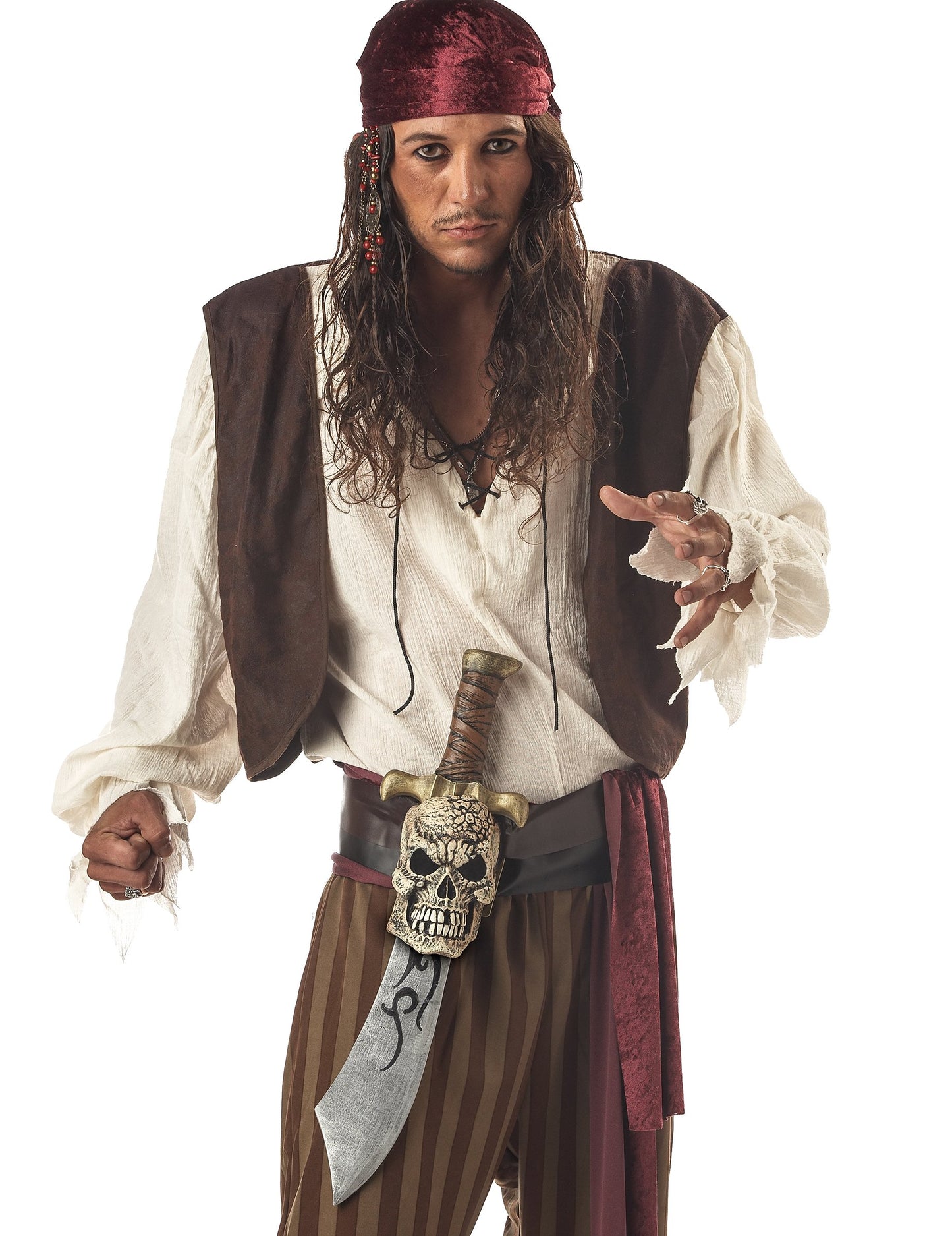 Пластмасов пиратски меч с черепна обвивка