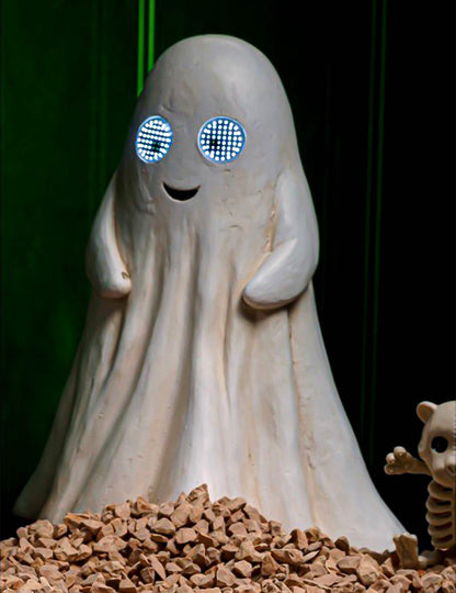 Декоративен призрак Summerween от магнезий с анимирани LED очи 34,5 x 24 x 42 cm