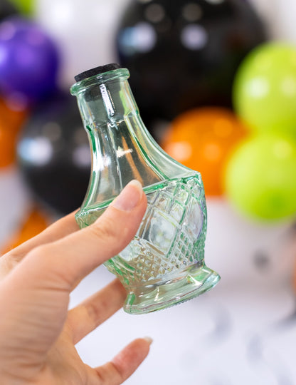 Зелен стъклен флакон 11.5 cm