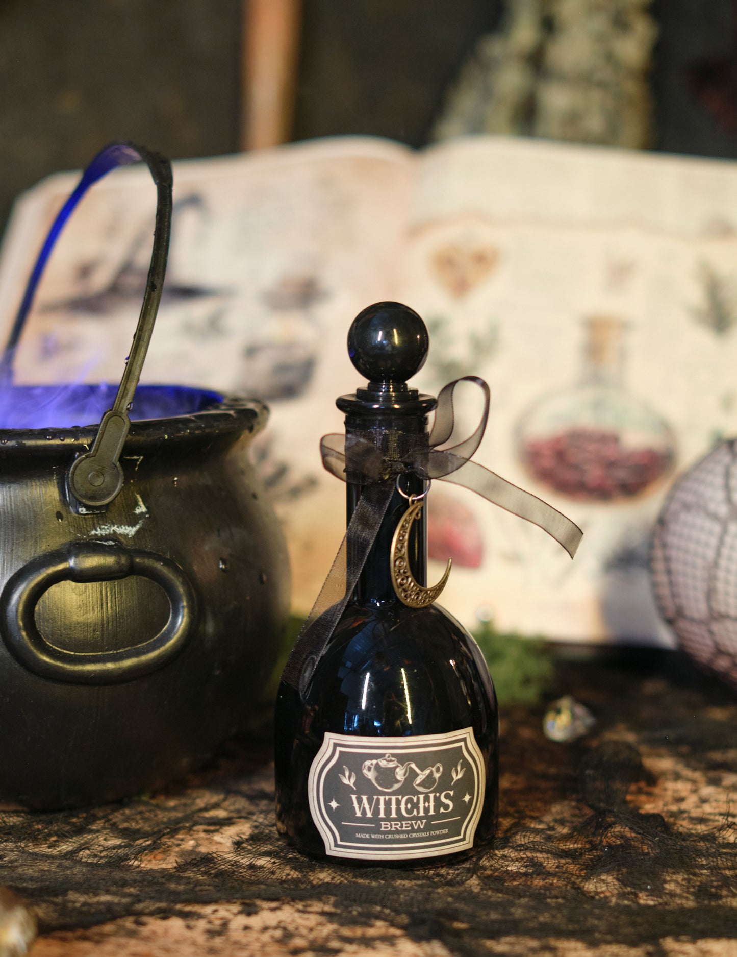 Вещица Черна вълшебна флакон 19,5 см