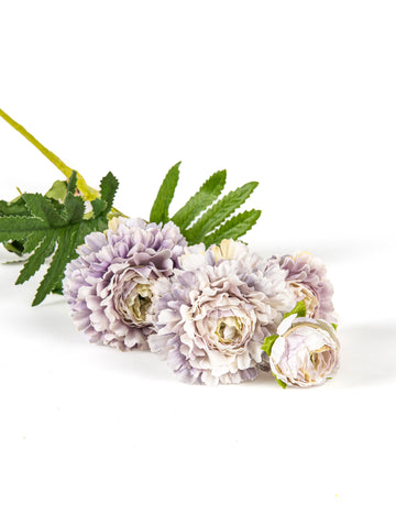 Изкуствени люлякови цветя от циния на стъбло 61 cm рустик декор