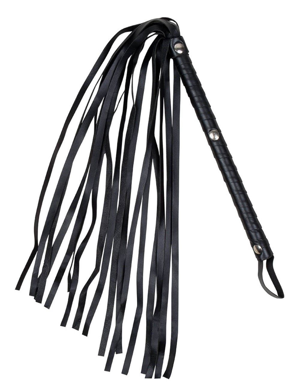 Fouet imitation cuir pour adulte noir