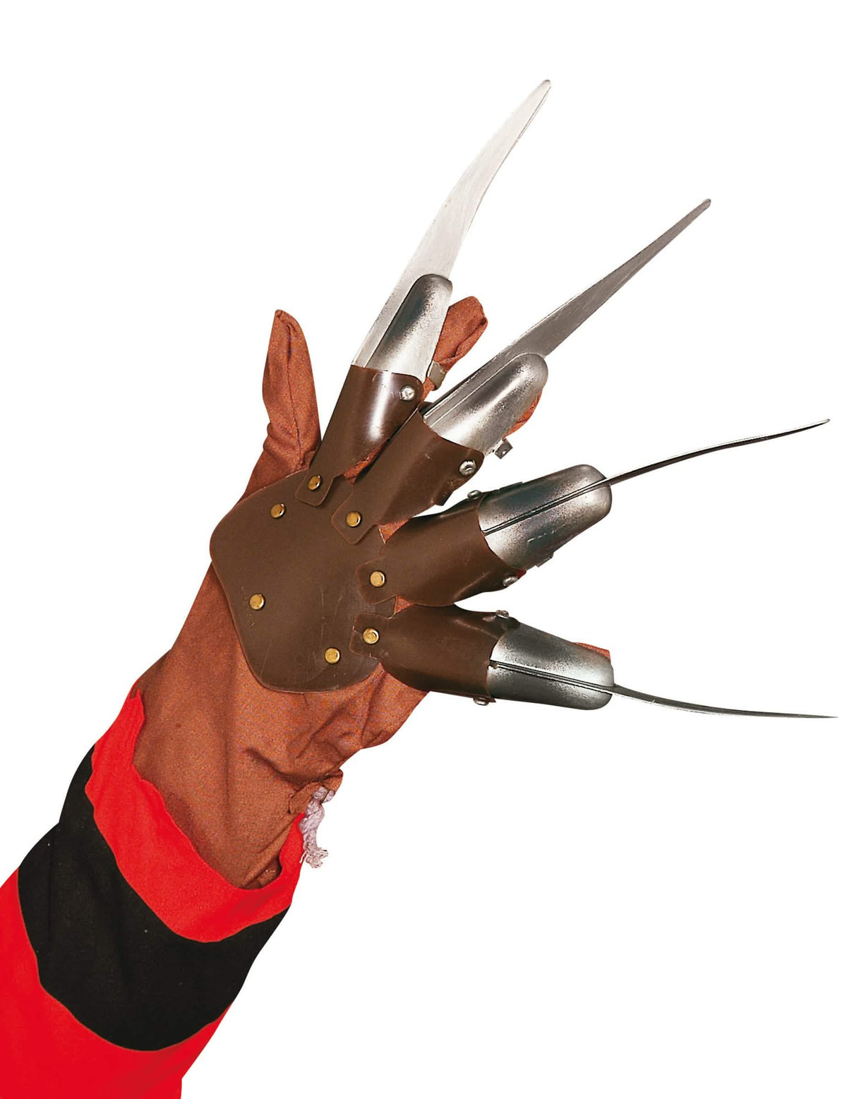 Класическа ръкавица Freddy Krueger™ за възрастен кафяв сребристи нокти