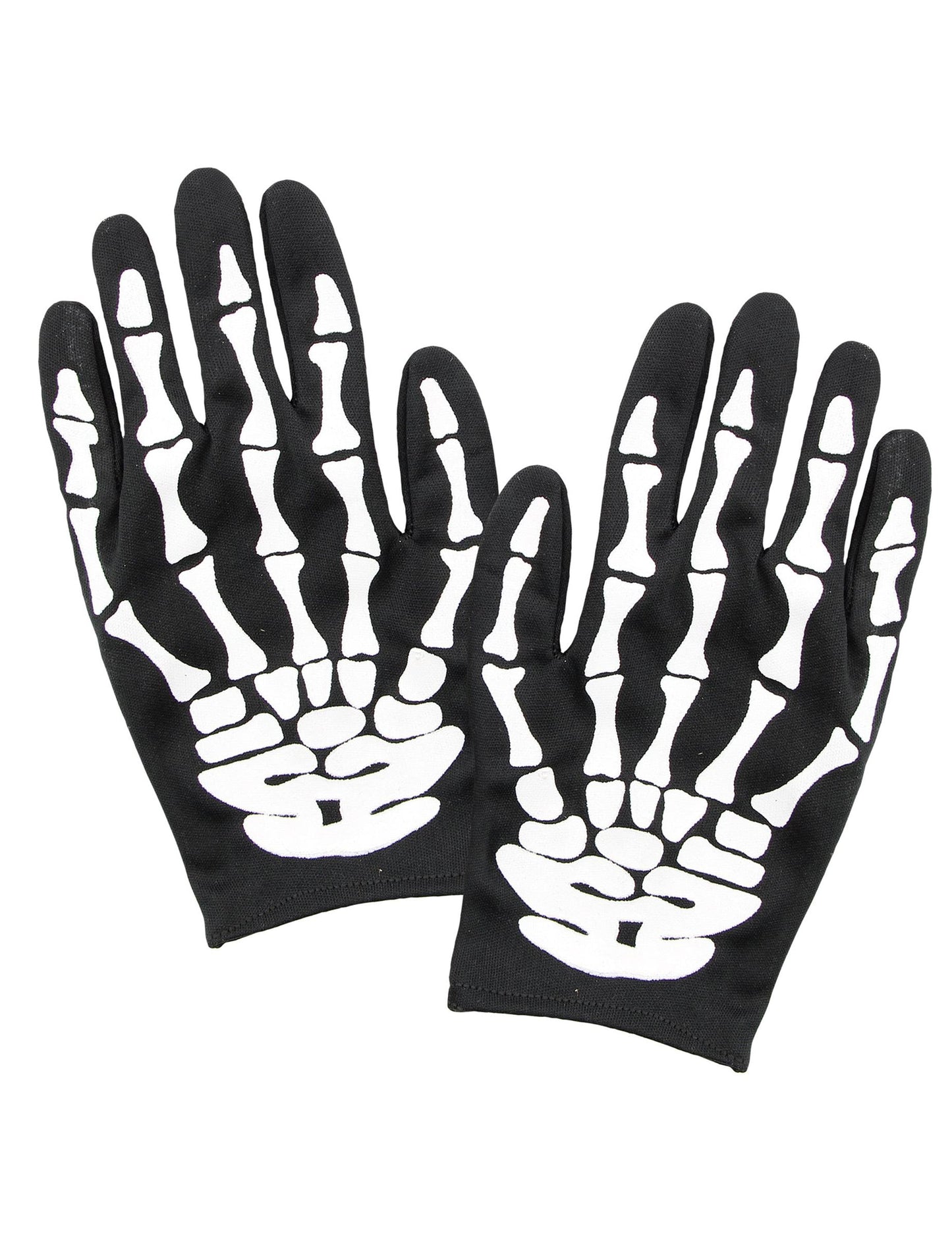 Gants squelette pour adulte noirs et blancs