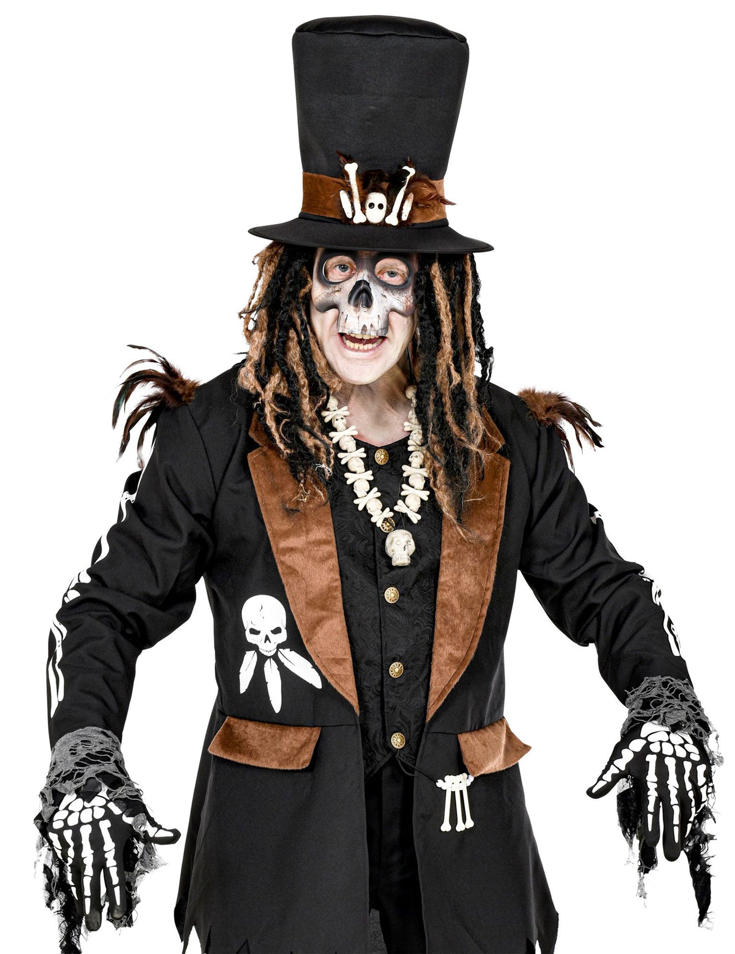 Хелоуин скелетни ръкавици за възрастни