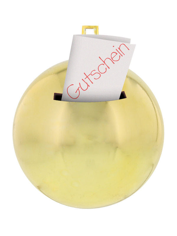 Коледна топка 'Fur Dich' златист цвят 7см DE 