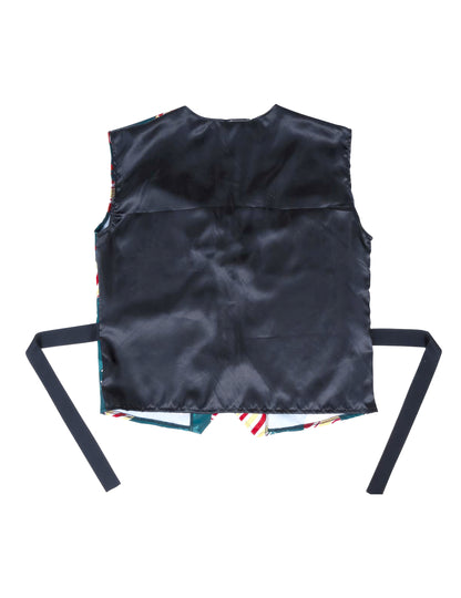 Жилетка с мотиви на снежинки и коледни топки за възрастни 