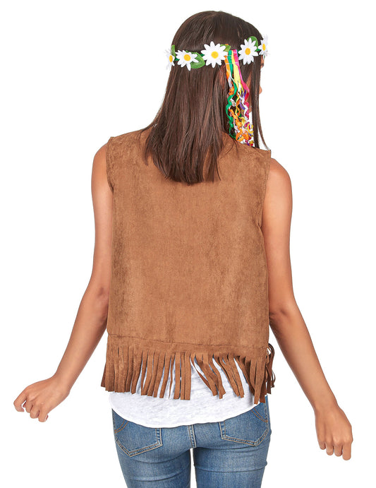 Gilet hippie femme 55 cm
