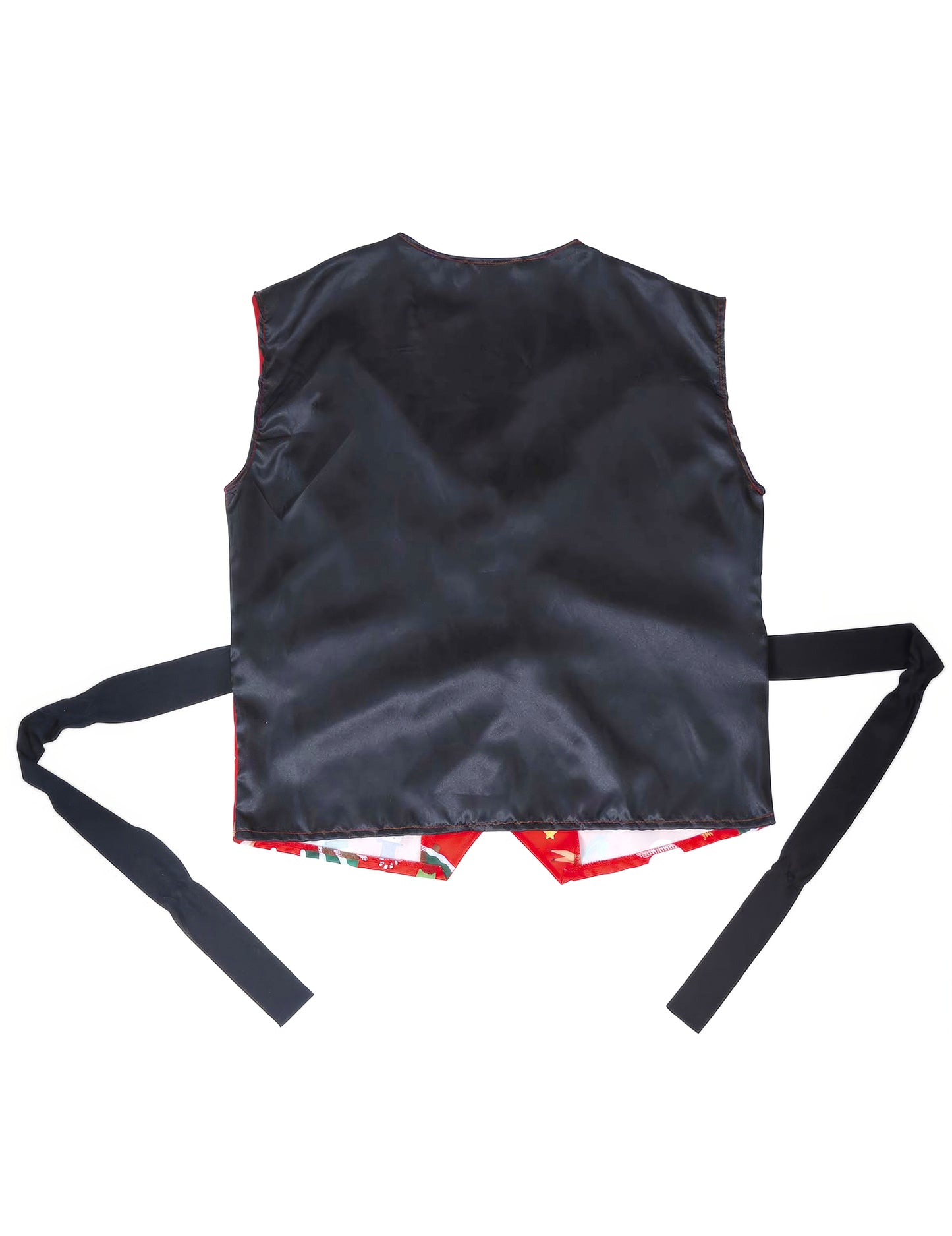 Червена жилетка за възрастни с коледни шарки