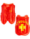 Gilet de sauvetage gonflable Lifeguard pour adulte rouge avec logo jaune