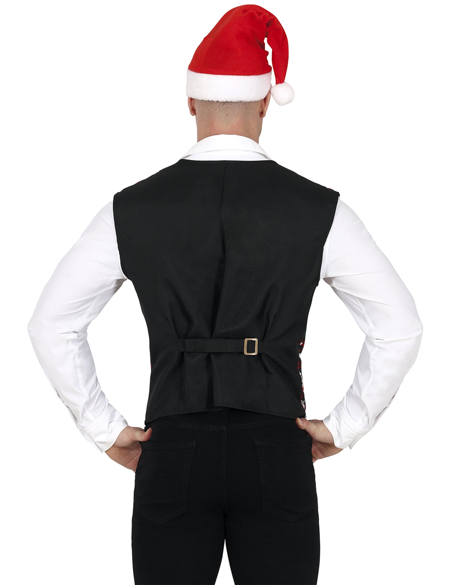 Тартанов жилет за възрастни с коледни мотиви