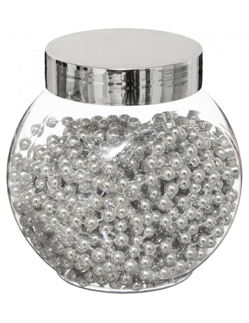 Сребърна перлена гирлянда 6 м 