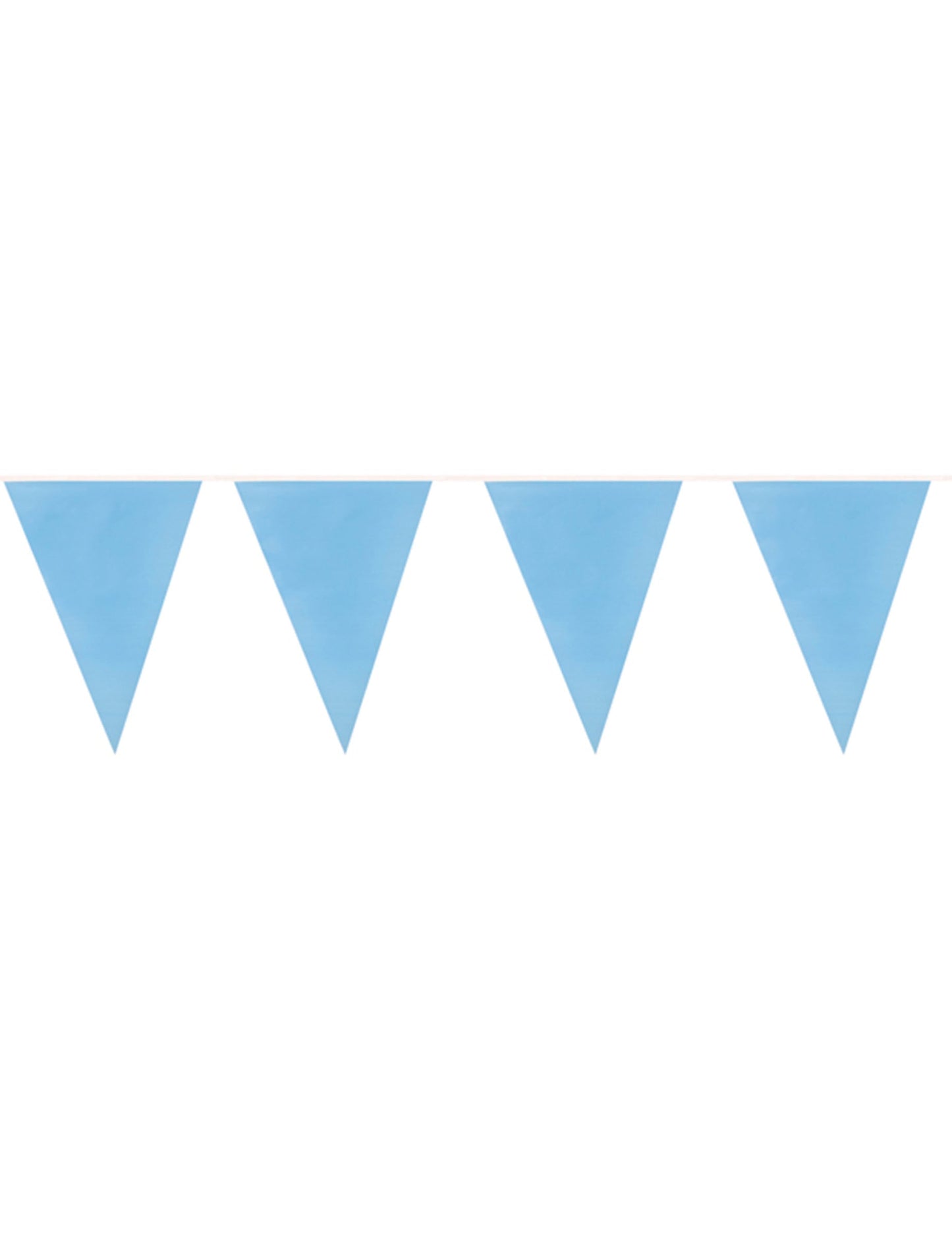 Guirlande de 20 fanions pour fête bleu ciel
