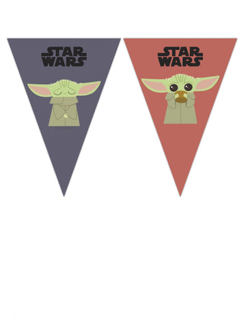 Бебешки картон Гарланд Йода Мандалорян 2,3 м