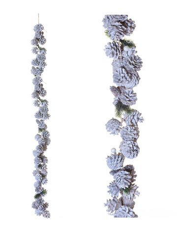 Гирлянд от измръзнали шишарки 120 cm 