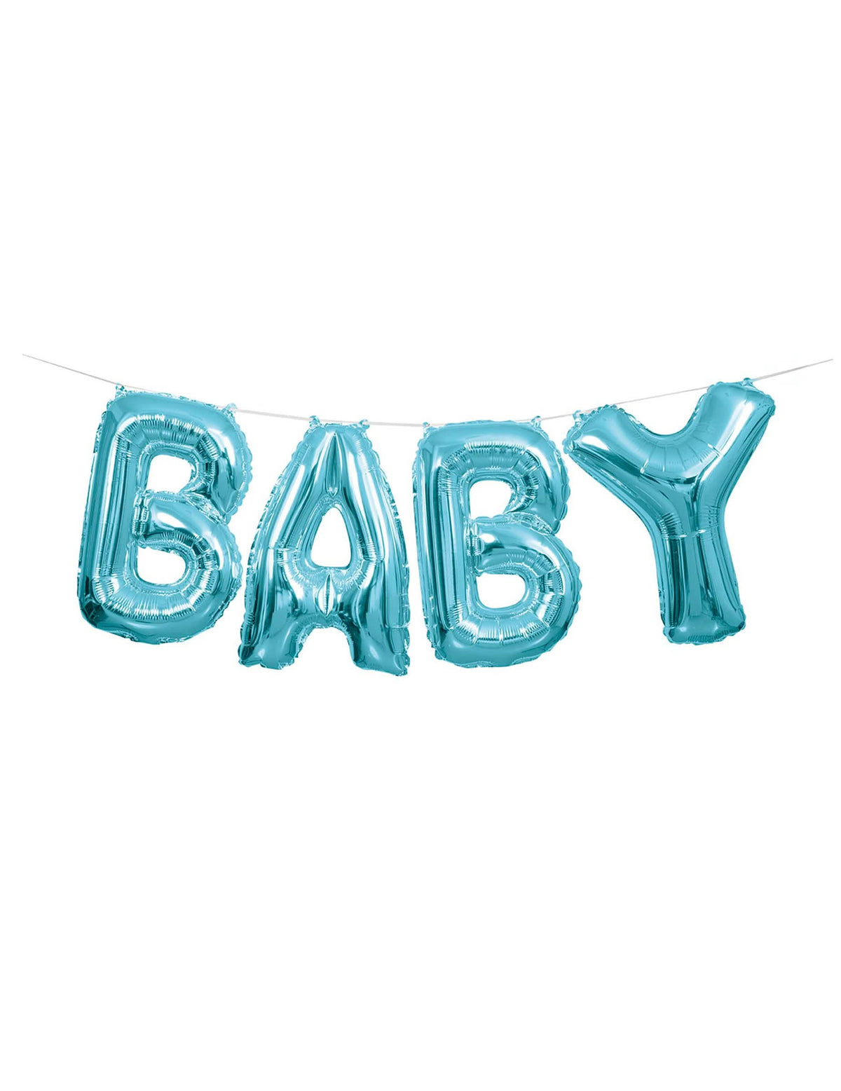алуминиеви балони букви baby за гирлянда син