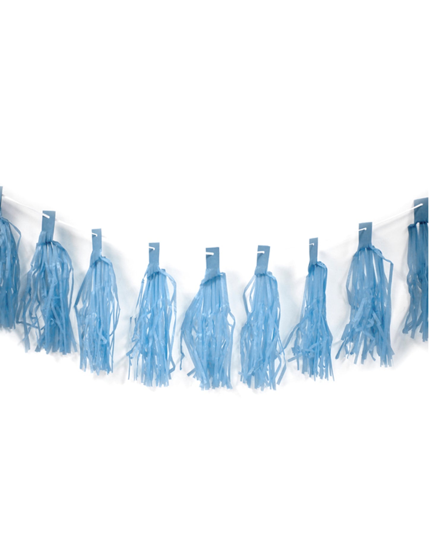 Гирлянда от 20 сини пискюла, дълга 4 м, за празнична украса