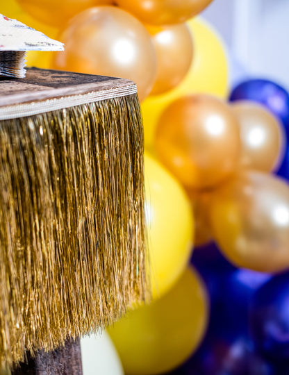 Златна нишка гирлянда 135 см