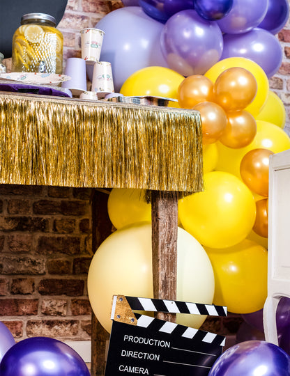 Златна нишка гирлянда 135 см