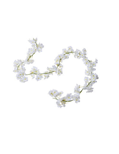Guirlande de fleurs de cerisier pour mariage blanche