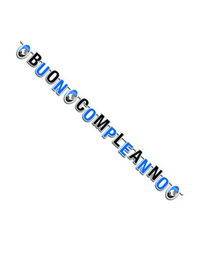 Buon compleanno Atalanta™ картонен гирлянд 215 x 15 cm