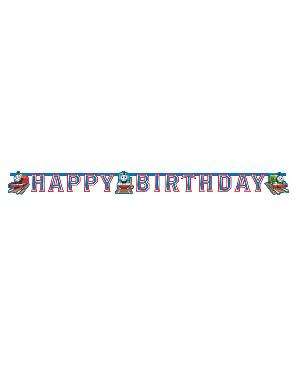 Преглед на картонената гирлянда Happy Birthday Томас и приятели