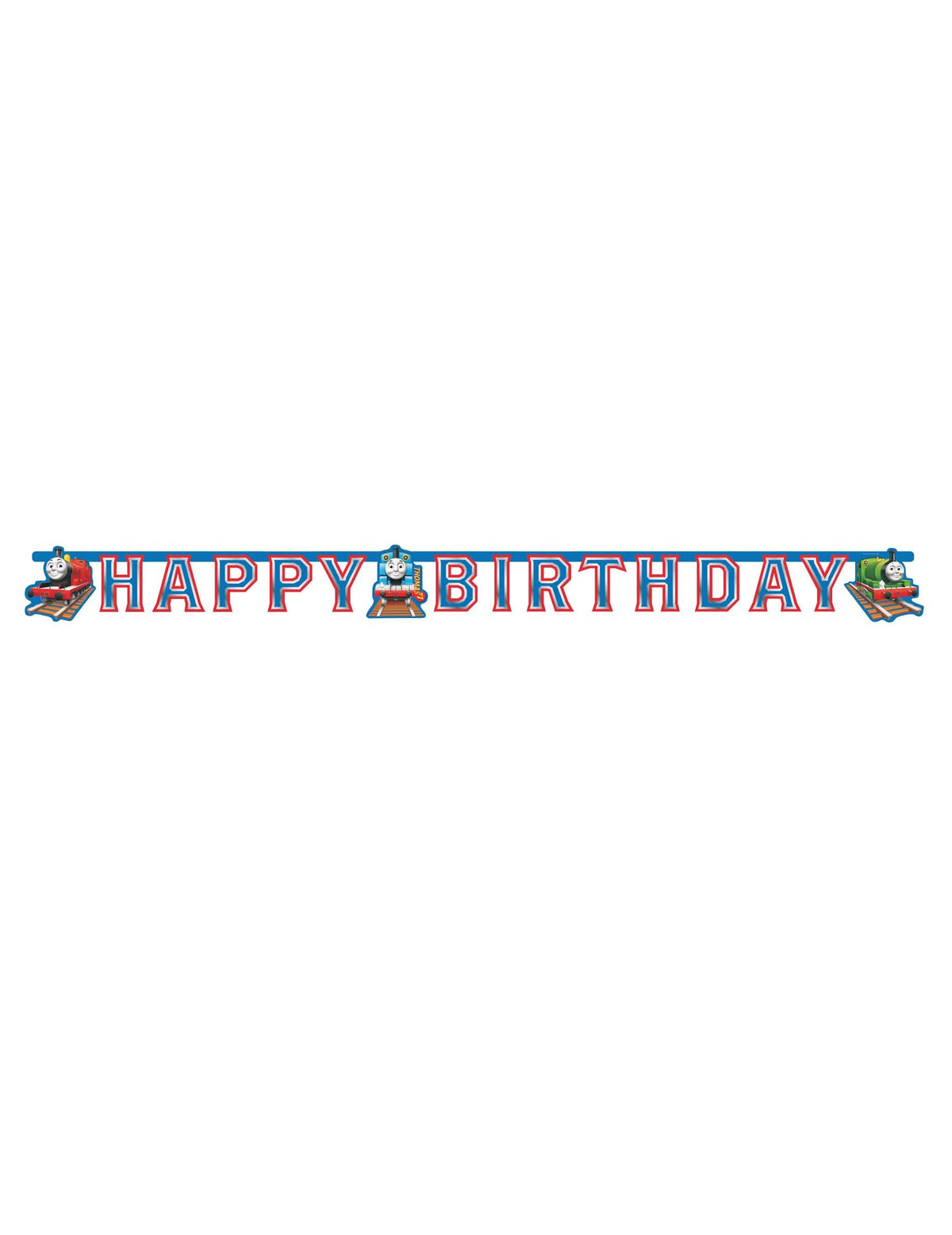 Преглед на картонената гирлянда Happy Birthday Томас и приятели