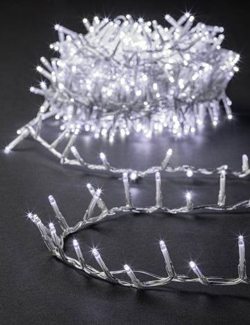 Външна гирлянда със студено бели 500 LED, 12,5 м 