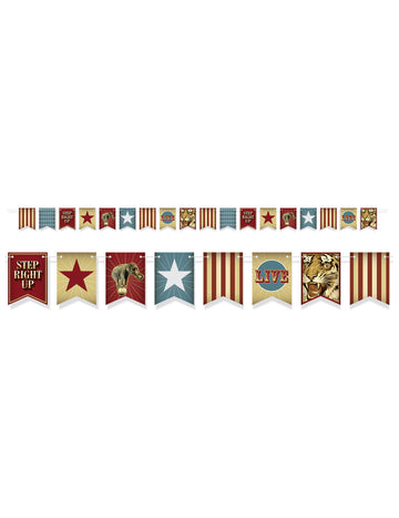 Винтидж цирк прищипване на гирлянда 3,6 m