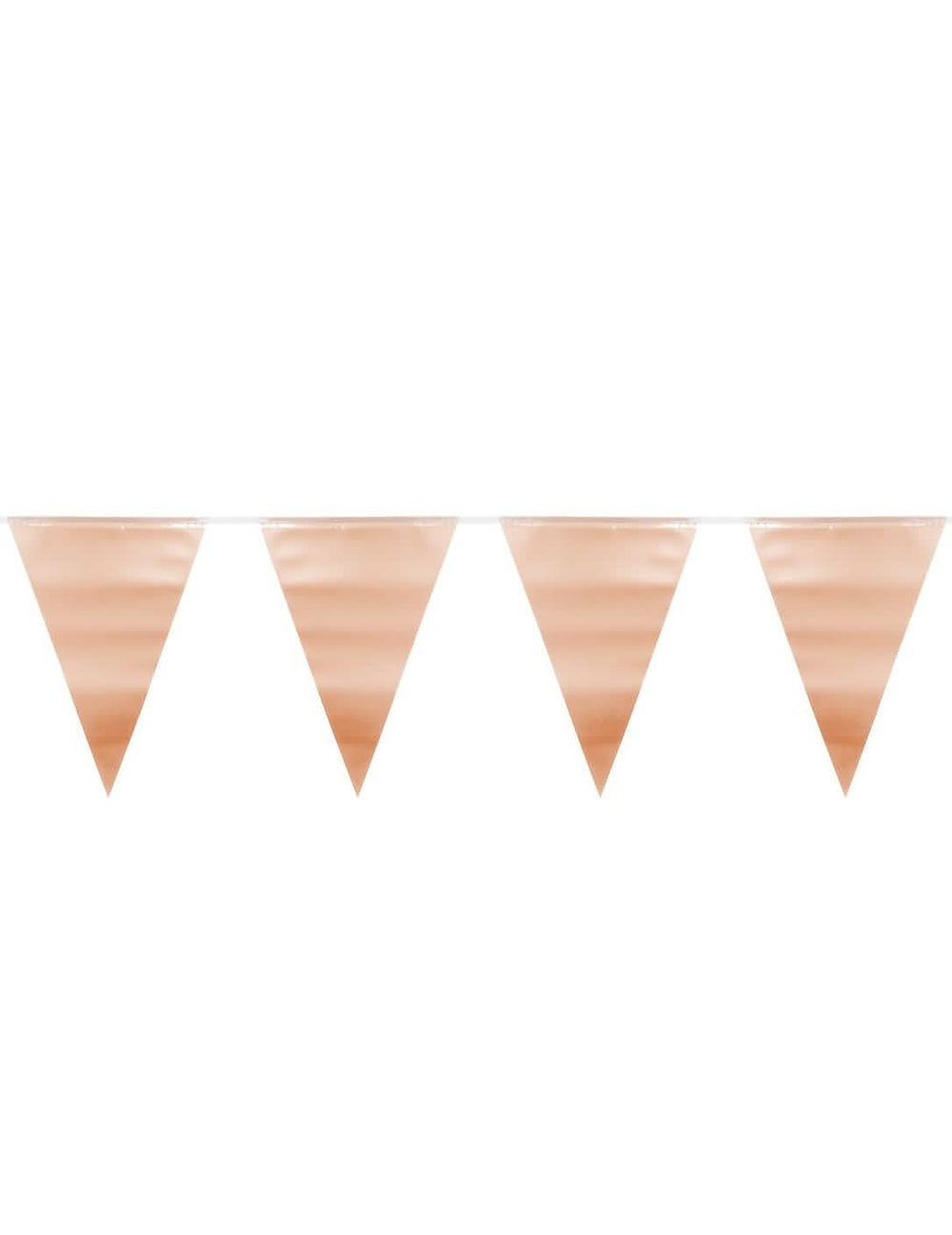 Guirlande fanions métallique pour fête rose gold