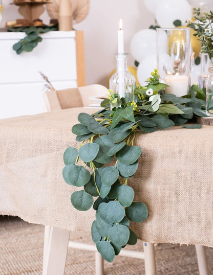 Гирлянда от евкалиптови листа, 2 м, растителна декорация