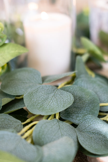 Гирлянда от евкалиптови листа, 2 м, растителна декорация