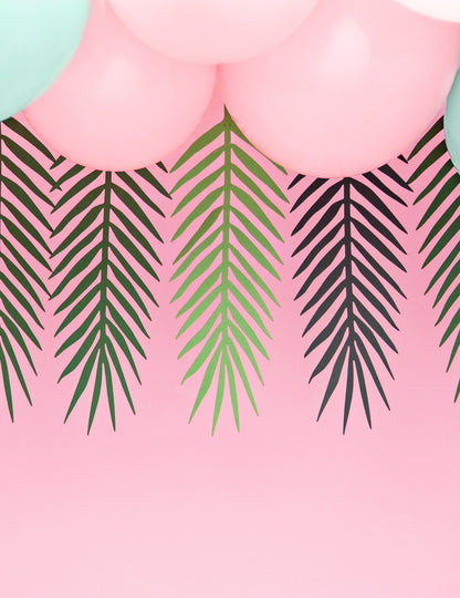 Гирлянда от екзотични листа Алоха 1,25 м, 9 палмови листа