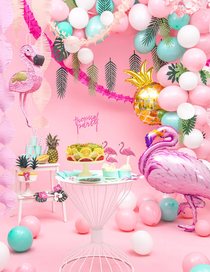 Гирлянда от екзотични листа Алоха 1,25 м, 9 палмови листа